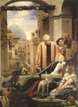  UNE Pintura al %C3%B3leo - La muerte de Brunelleschi 1852 Academicismo Frederic Leighton